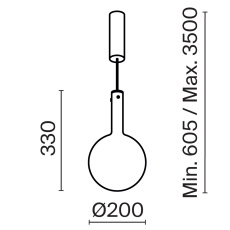 Подвесной светильник Nebula 3000К 4Вт, MOD182PL-L4W3K