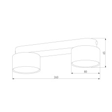 Потолочный светильник TK Lighting 6141 Space Black Gold