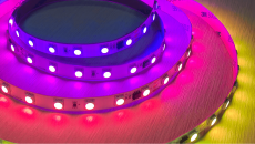 Лента светодиодная SPI, 5050, 60 LED/м, 14,4 Вт/м, 24В , IP20, Цвет: RGB, SWG5PT60-24-14,4-WS2811RGB, 032669