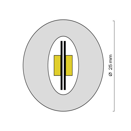 Гибкий неон Nemo D25 24В 17,2Вт/м RGBW 3000К IP65 5м, 20304