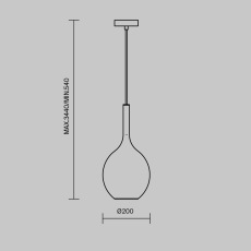 Подвесной светильник Duality E27х1, MOD271PL-01B1