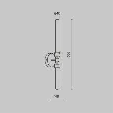 Настенный светильник (бра) Stelo 3000К 7Вт, MOD116WL-L7BS3K