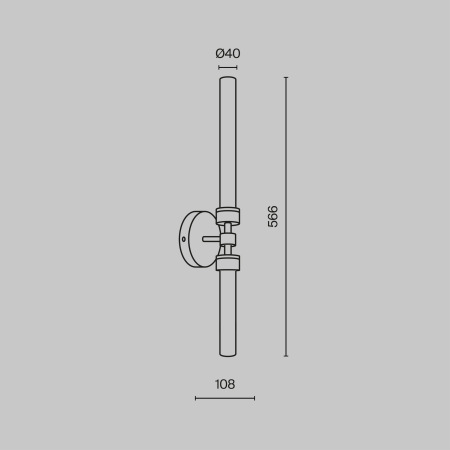 Настенный светильник (бра) Stelo 3000К 7Вт, MOD116WL-L7BS3K