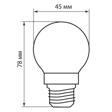 Лампа светодиодная, (5W) 230V E27 4000K, LB-61