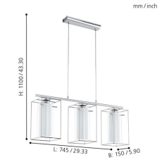 Подвесной светильник Eglo Loncino 1 94378