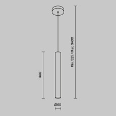 Подвесной светильник Pro Focus GU10x1, MOD161PL-01W1