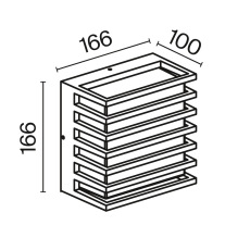 Настенный светильник (бра) Downing Street 3000К 10Вт IP 65, O020WL-L10B3K