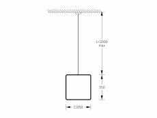 Светильник подвесной Куб CUBE_P (E27) 35 IP65 3000K