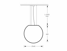 Светильник подвесной Шар SPHERE_P (E27) 65 IP65 3000K