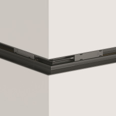 Угловой коннектор внешний S35 встраиваемый черный, TRA004OCL-22B