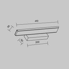 Подсветка для зеркал Maytoni Gleam MIR005WL-L16B