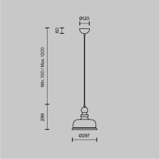 Подвесной светильник Tone P001PL-01BZ