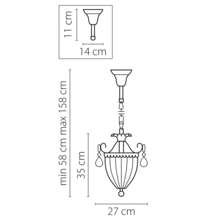 Подвесной светильник Lightstar Schon Silver 790034