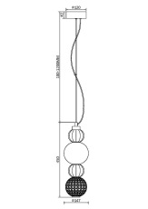 Подвесной светильник Collar 3000K 17Вт P069PL-L17G3K