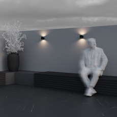 Настенный светильник (бра) Orbit 3000К 6Вт IP54, O490WL-L6B3K