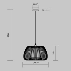 Подвесной светильник Kirigami E27x1, MOD409PL-01W