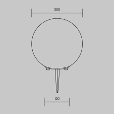 Ландшафтный светильник Erda E27х1 30Вт IP54, O594FL-01W
