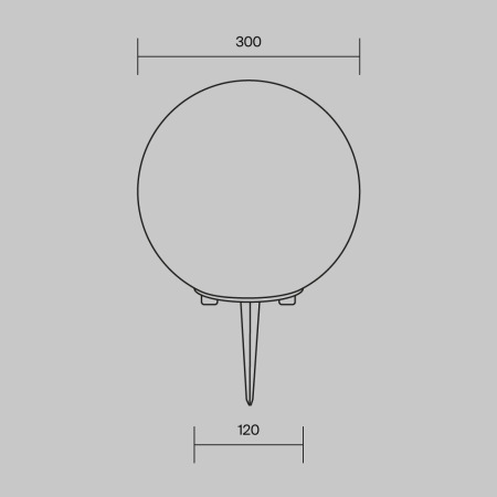 Ландшафтный светильник Erda E27х1 30Вт IP54, O594FL-01W
