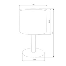 Настольная лампа TK Lighting 5219 Deva Graphite