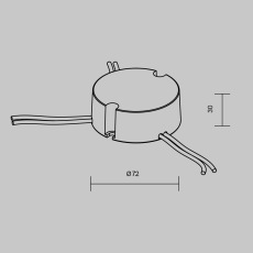 Источник тока DALI NFC DT6 600-1200mA +PUSH DIM, 721032