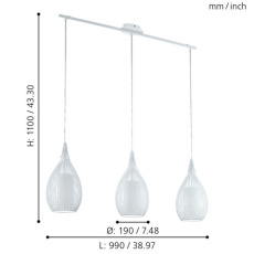 Подвесной светильник Eglo Razoni 94388