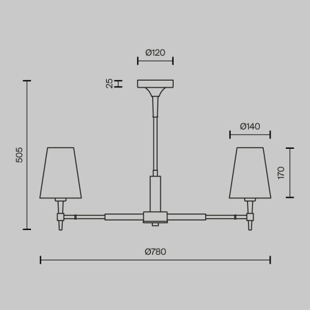 Люстра Zaragoza E14х5, H001CL-05BS