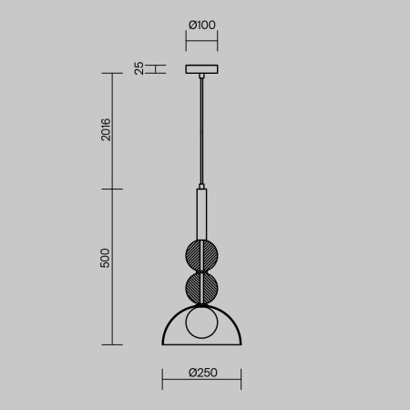 Подвесной светильник Sunspot FR5482PL-01BS1