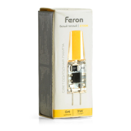 Лампа светодиодная Feron LB-423 G4 3W 230V 2700K