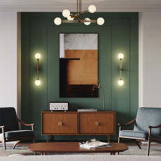 Настенный светильник (бра) Teatro G9х2, MOD287WL-02BS