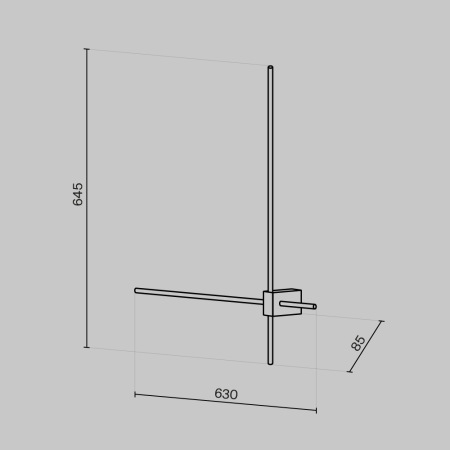Настенный светильник (бра) Pars C070WL-L12GB3K