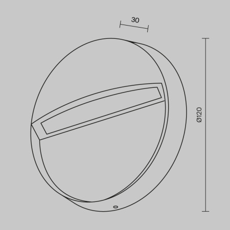Подсветка для лестниц Mane 3000K 3Вт IP 54, O046SL-L3B3K