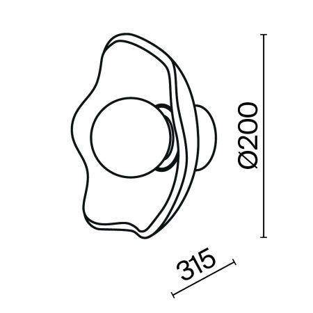 Настенный светильник (бра) Miracle G9х1, MOD207WL-01BS