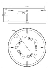 Потолочный светильник Ripple E14х5, MOD096CL-05CH