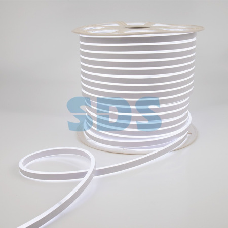Гибкий неон LED SMD 8х16 мм,  двухсторонний,  белый,  120 LED/м,  бухта 100 м