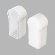 Заглушка для гибкого неона 17x8мм 2 шт., 20053