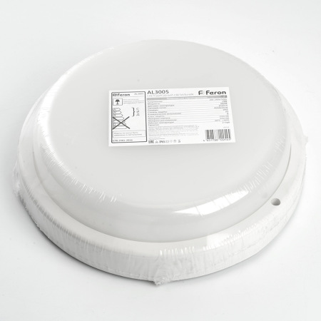 Светильник светодиодный пылевлагозащищённый Feron AL3005 в пластиковом корпусе 24W 6500K IP65 белый