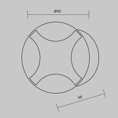 Встраиваемый светильник Biscotti 3000К 3Вт IP65, O036-L3B3K