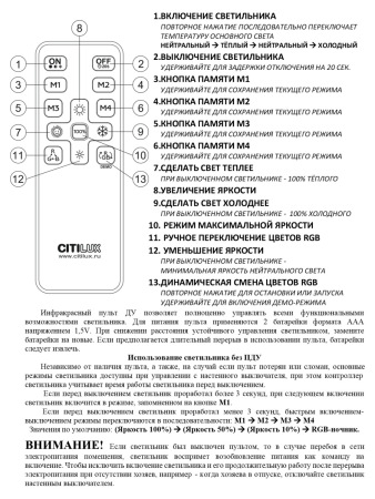 Потолочный светодиодный светильник Citilux Спутник CL734680G