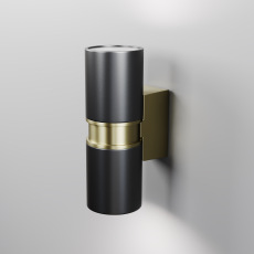 Настенный светильник (бра) Bowery GU10х2 50Вт IP 54, O582WL-02B