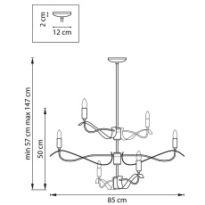 Подвесная люстра Lightstar Ragno 733267