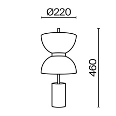 Настольный светильник Kyoto 3000K 11Вт, MOD178TL-L11W3K