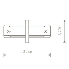 Коннектор прямой Nowodvorski Profile Recessed 8967