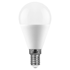 Лампа светодиодная, (11W) 230V E14 4000K G45, LB-750