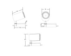 Трековый светильник Vuoro TR029-3-20W4K-B