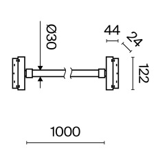 Трековый подвесной светильник Tau Exility 4000K 20Вт 360° TR101-2-20W4K-B