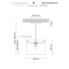 Подвесной светильник Lucia Tucci Lotte 210.1