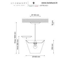 Подвесной светильник Lucia Tucci Lotte 212.1