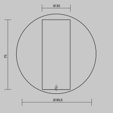 Настенный светильник (бра) Twist 3000K 3Вт IP20, C081WL-L3WBS3K
