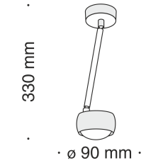 Потолочный светильник Lens 3000К 8 Вт, MOD072CL-L8W3K