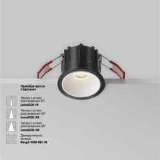 Встраиваемый светильник Alfa LED 4000K 10Вт 58°, DL043-01-10W4K-RD-B-1
